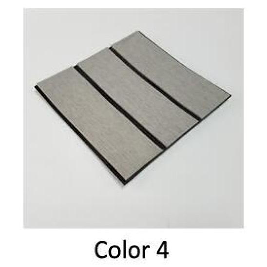 Штучний тик судновий для човна катера і яхти EVA Колір 4 світло-сірий тик чорна смуга 230x90 см 6 мм антиковзний легкий миючий, фото 1