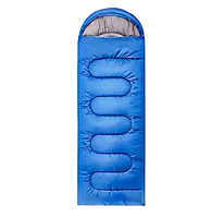 Спальный мешок с капюшоном зимний до -25°C синий 210х75 см