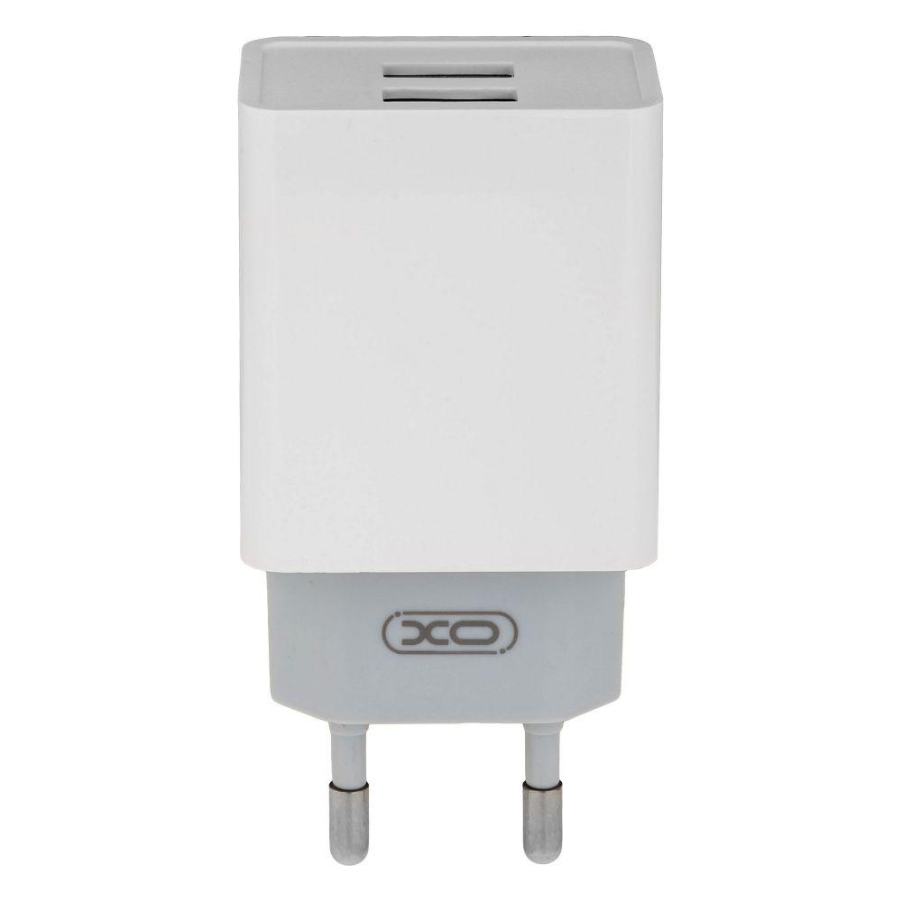 Мережевий Зарядний Пристрій XO L65EU Type-C 2.4A 2USB Колір Бiлий 6920680871322