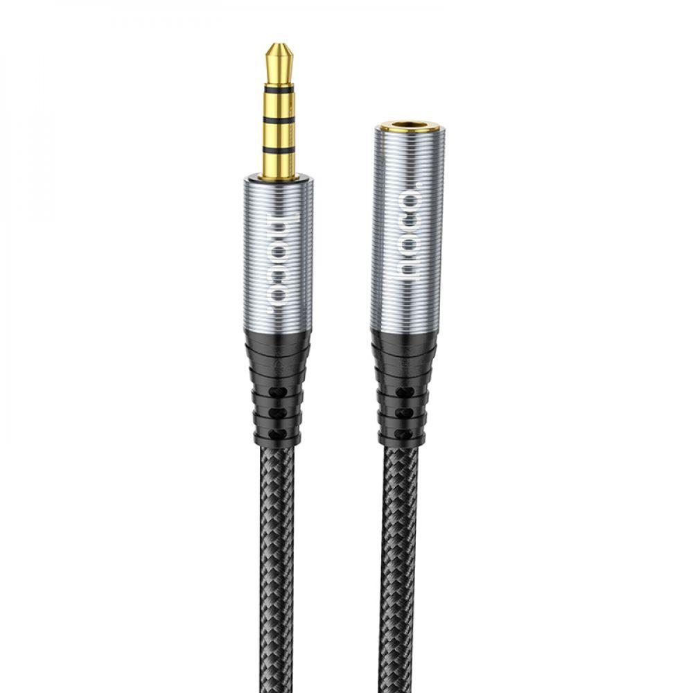 Кабель Aux Hoco UPA20 3.5 audio extension cable Колір Cірий 6931474762153