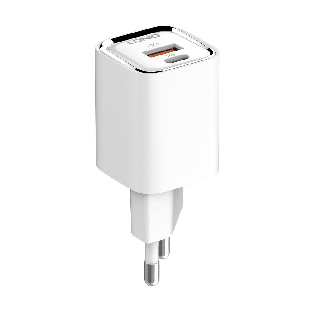 Мережевий Зарядний Пристрій LDNIO A2317C PD/QC 30W Колір Білий 6933138700532