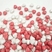 Посыпка-конфеты Сердечки маленькие бело-розовые Dr.Gusto 50 г (развес)