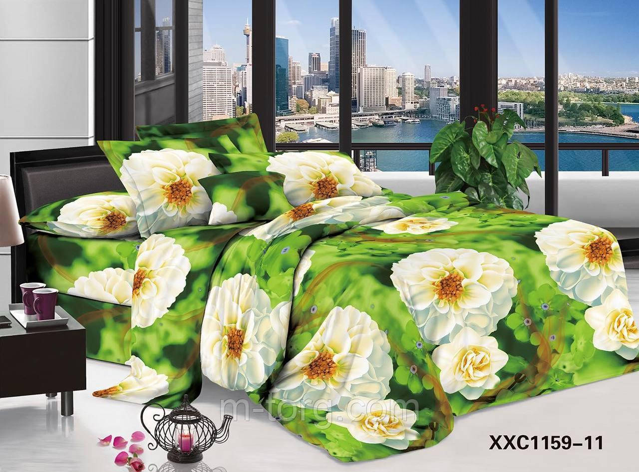 Комплект постільної білизни двоспальний із бязі