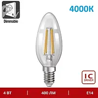 Диммируемая светодиодная лампа Е14 NEOMAX NX4CFD 4W 4200K