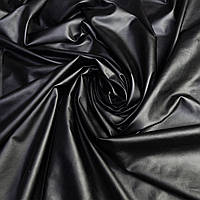 Ткань Диско-трикотаж металлик чёрный