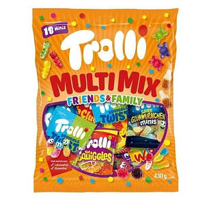 Цукерки желейні Trolli Multi Mix Friends & Family 430 г Німеччина