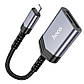 Картридер з роз'ємом Lightning HOCO 2-in-1 Card reader (USB2.0, Type-C, SD/TF, 480Mbps). Black, фото 5