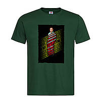 Темно-зеленая мужская/унисекс футболка Класная Декстер (13-18-6-темно-зелений)