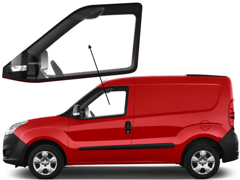 Бічне скло Opel Combo D 2011-2018 передніх дверей ліве, фото 1