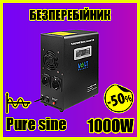 ИБП для дома и ПК с чистой синусоидой 1000W, Бесперебойник Volt Polska SINUS PRO 1000W 12/230V Bar