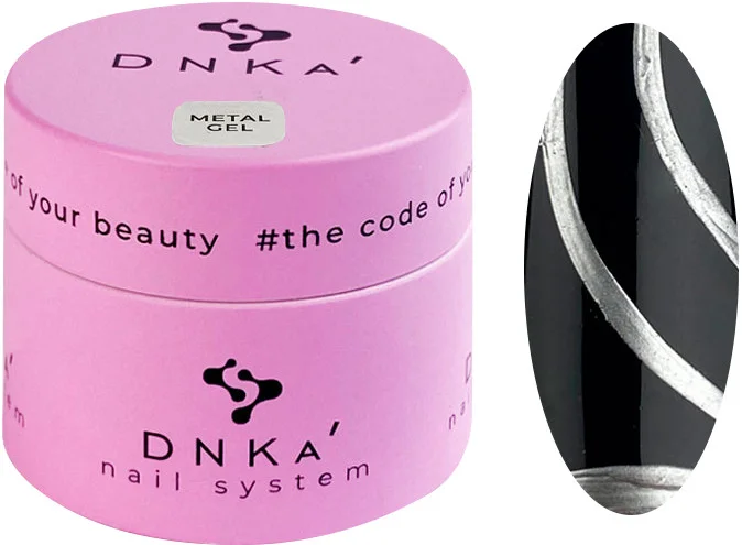 Гель-фарба DNKa Metal Gel Сріблястий 5 мл