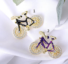 Брошка жіноча Маленький кольоровий велосипед, біжутерія піни шпилька для коміра