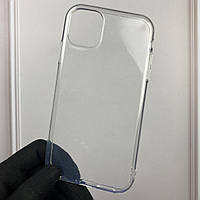 Чехол для Apple iPhone 11 силиконовый глянцевый c блёстками на айфон 11 прозрачный