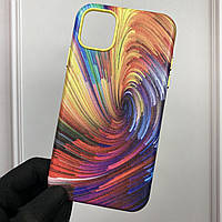 Чехол для Apple iPhone 11 кожаный с микрофиброй яркий на айфон 11 разноцветный