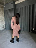 Сукня жіноча міді трикотаж рубчик зі шнурівкою на спині, фото 9