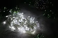 Гірлянда LED 100 л. Білий 7,3 м.