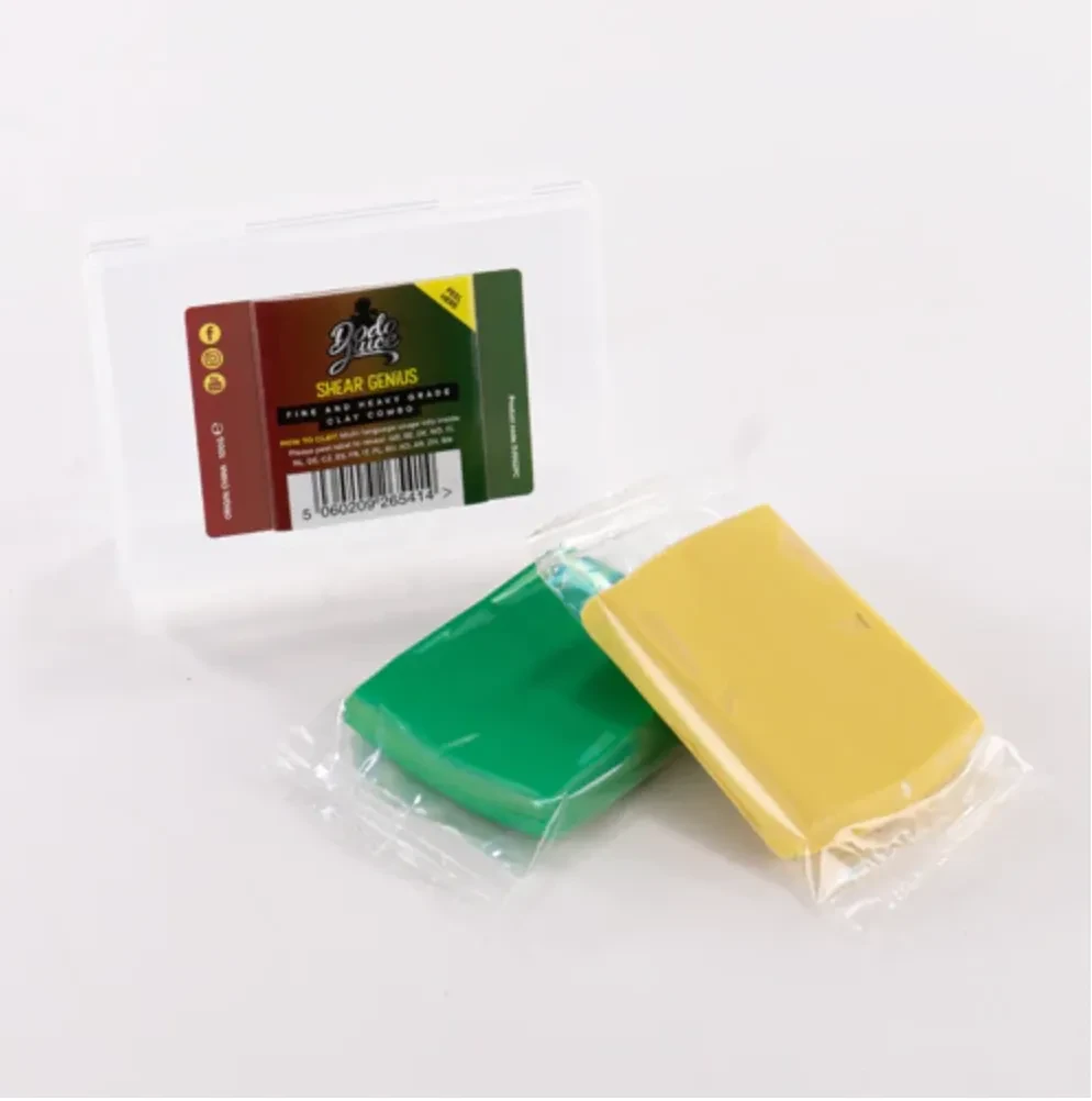 Набір із двох глин (делікатна та середньоабразивна) Dodo Juice Shear Genius, 100гр, фото 1