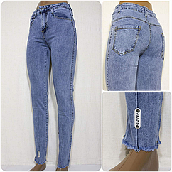 Жіночі стрейчові джинси НАПIВБАТАЛ (р-ри: 28-33) BN250 (в уп. один колiр) весна-осінь.