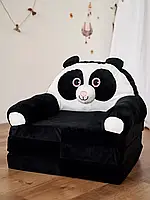 Мягкое детское кресло плюшевое Панда, бескаркасное мягкое кресло-диван для детей в комнату 3