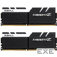 DDR-4 16GB KIT(2*8GB) PC4-25600 (PC4-3200) Trident Z Black H/ White logo G.SKI (F4-3200C16D-16GTZKW)