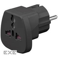 Переходник питания IEC-EuroPlug->USA M/ F, +UK/ SWiss/ Itly адаптер CEE7/ 7, Profi, (75.09.4028-100)