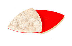 Насадка полірувальна на липучці з натуральної повсті м'яка вологостійка для реноватора MASTERTOOL 6/75 мм