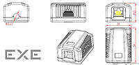 Компьютерная розетка Cablexpert RJ45x1 UTP cat.6 (NCAC-1U6-01)