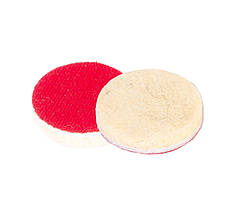 Круг полірувальний MASTERTOOL на липучці з натуральної повсті м'який вологостійкий 6 мм Ø 30 мм 08-6703