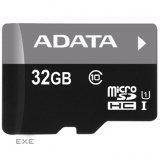 Карта памяти A-DATA microSDHC 32GB adapter class10 UHS1 (AUSDH32GUICL10-RA1)