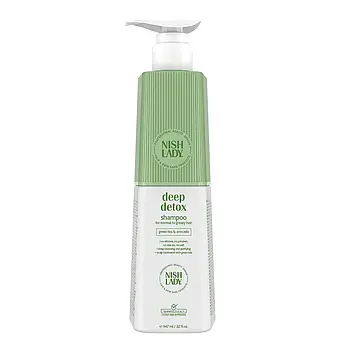 Шампунь для глибокого очищення волосся NishLady Deep Detox Shampoo 947ml