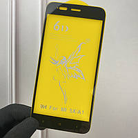 Защитное стекло для телефона Xiaomi Mi 5X противоударное полноэкранное на сяоми ми 5х чёрное