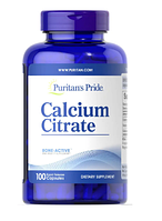 Вітаміни та Мінерали Puritan's Pride Purita Calcium Citrate 250mg (100caps)