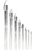 Набір свердел-піка для скла та плитки GRANITE 8 шт 4х60/5х65/2 шт 6х68/2 шт 8х70/10х85/12х90 мм 2-01-008