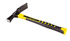 Молоток муляра MASTERTOOL 600 г HRC 50 ручка фібергласова 380 мм 02-0124