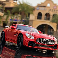 Модель автомобиля Mercedes Maisto AMG GT уменьшенная 1:32 со светящимися фарами и звуковыми эффектами мотора