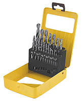 Набір свердел для металу MASTERTOOL 19 шт HSS 1 - 10 мм metal box WHITE 11-0119