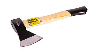 Сокира MASTERTOOL 600 г HRC 50 ручка з дерева з полімерним захистом 390 мм 05-0126