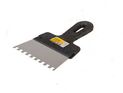 Шпатель зубчастий MASTERTOOL 150х8х8 мм 19-6815