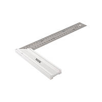 Косинець будівельний MASTERTOOL з неіржавкої сталі 300 мм ручка Al 30-1300