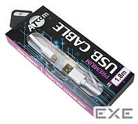 Дата кабель USB 2.0 AM to Micro 5P 1.8m white Atcom (16122)