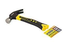 Молоток столярний MASTERTOOL 225 г HRC 50 ручка фібергласова 160 мм 02-0706