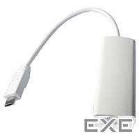 Сетевой адаптер microUSB Ethernet, 10/100 Mbps, White, Gembird (NIC-mU2-01)