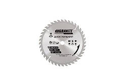 Диск пиляльний GRANITE для дерева з твердосплавними напайками 190х16х40Т 8500 об./хв 5-19-040