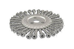 Щітка дискова MASTERTOOL із плетеного дроту 180х22.2 мм 19-9018