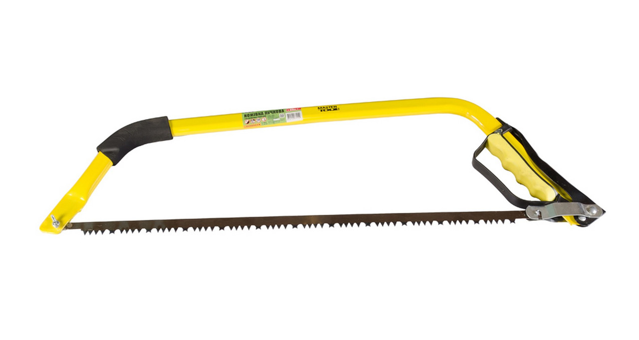 Ножівка лучкова MASTERTOOL 610 мм 4TPI з ергономічною ручкою 14-6906, фото 1