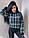 Светр жіночий в'язаний повсякденний модний в'язка в клітинку демісезонний розмір 42-46 арт Клітка, фото 4