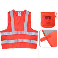 Жилет безпеки світловідбивний ЖБ-001 XL в сумці (orange)