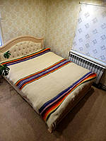Карпатське покривало Двох спальний з натуральної вовни ("ліжники") Карпатський плед i ліжник гуцульський
