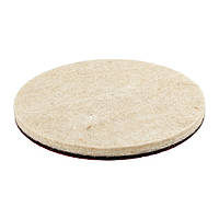 Круг полірувальний MASTERTOOL на липучці з натуральної повсті м'який вологостійкий 6 мм Ø 100 мм набір 5 шт.