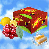 Блок жвачек "Love Is.." Вишня - лимон идеальный подарок на день влюбленных